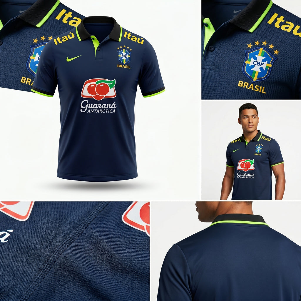 Camisa Torcedor Brasil Masculina 2026 Polo