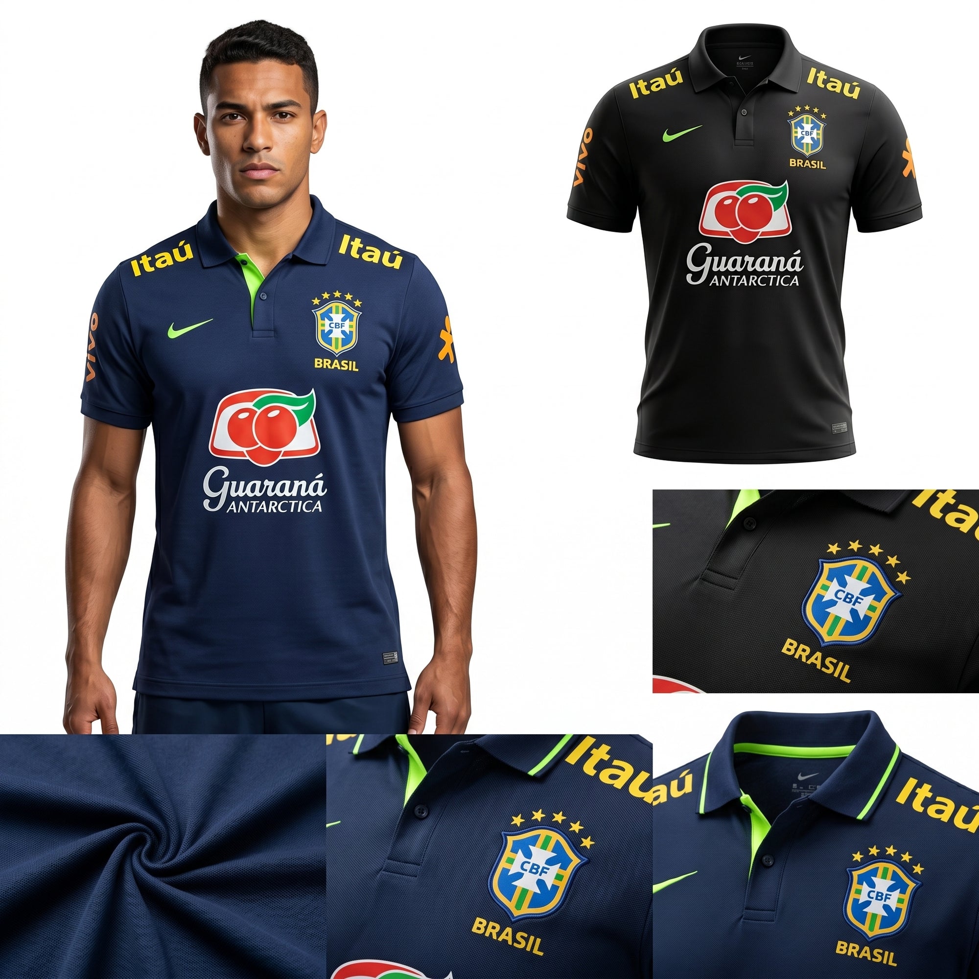 Camisa Torcedor Brasil Masculina 2026 Polo