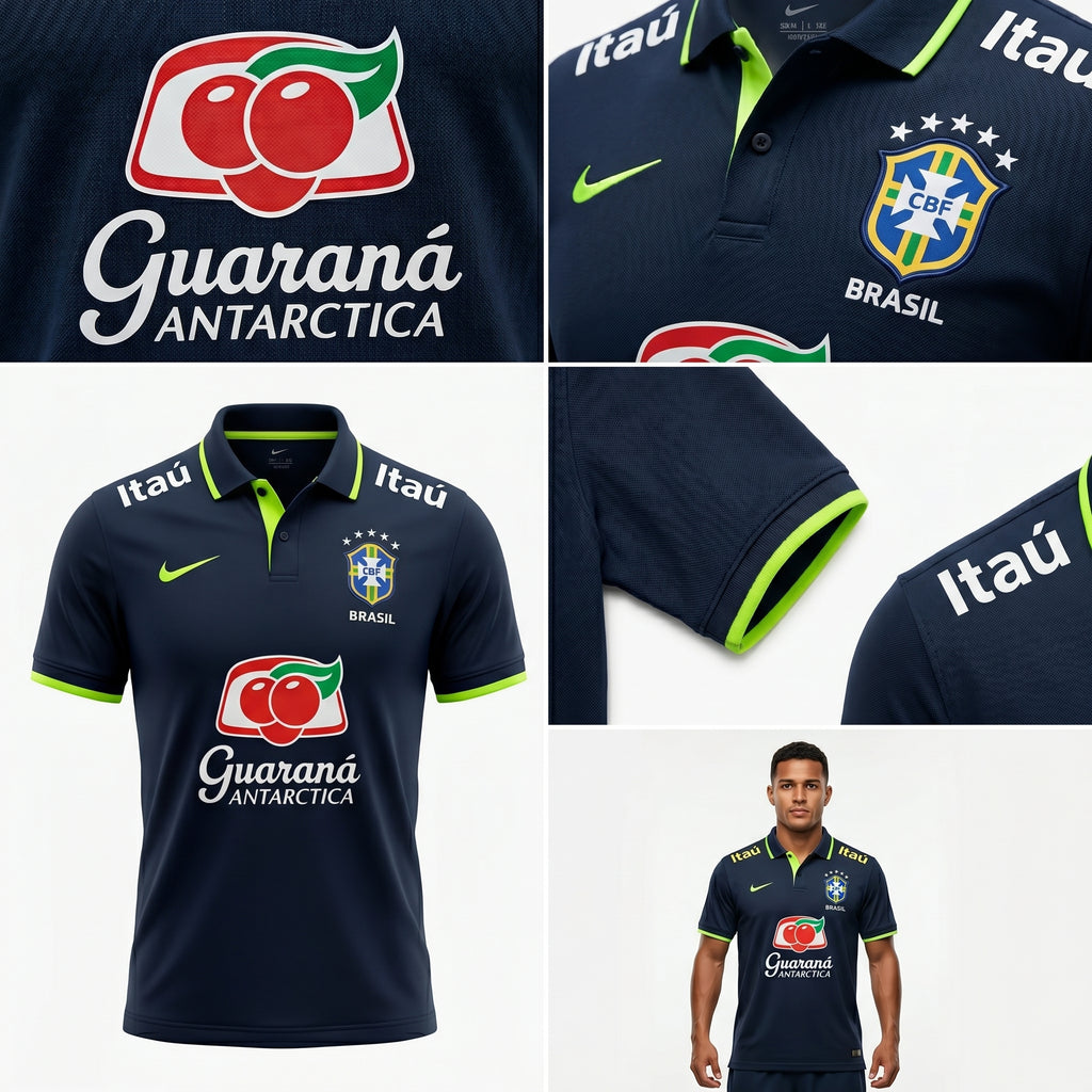 Camisa Torcedor Brasil Masculina 2026 Polo