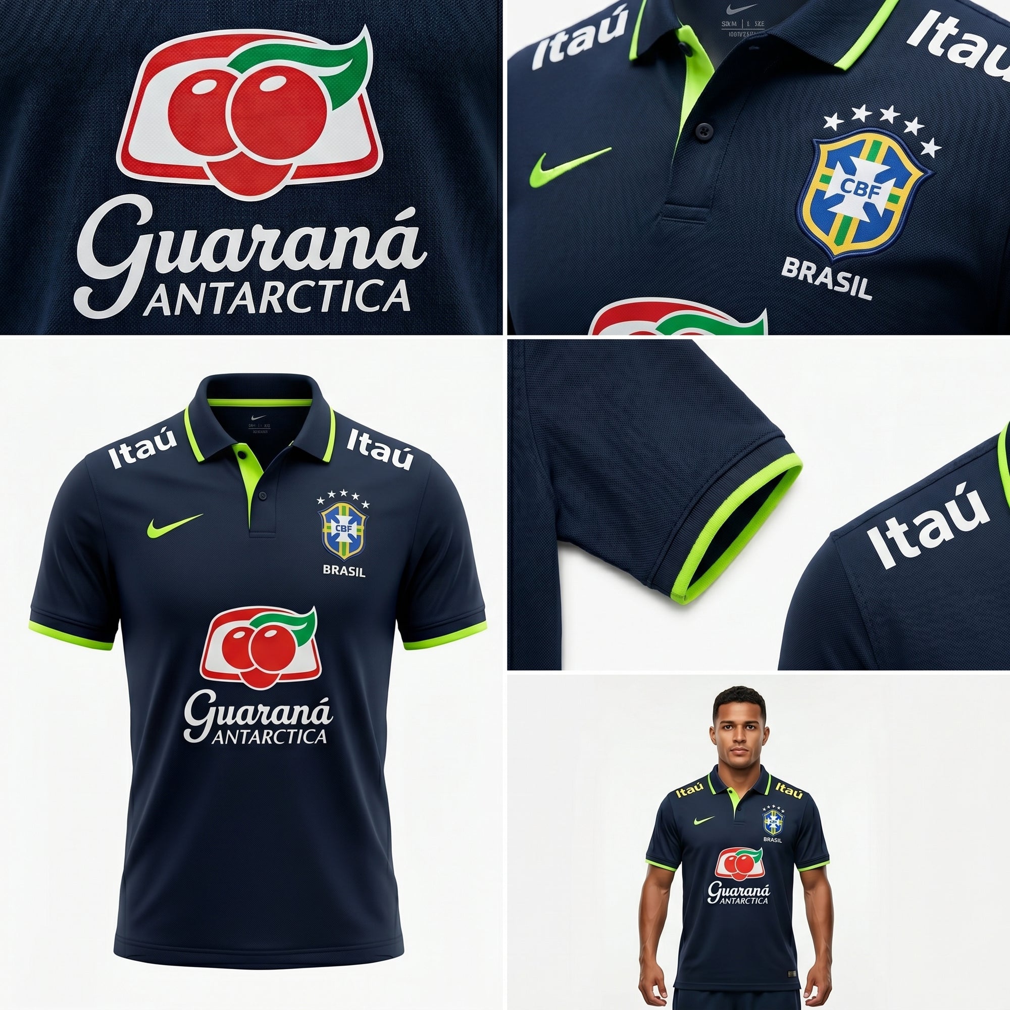 Camisa Torcedor Brasil Masculina 2026 Polo