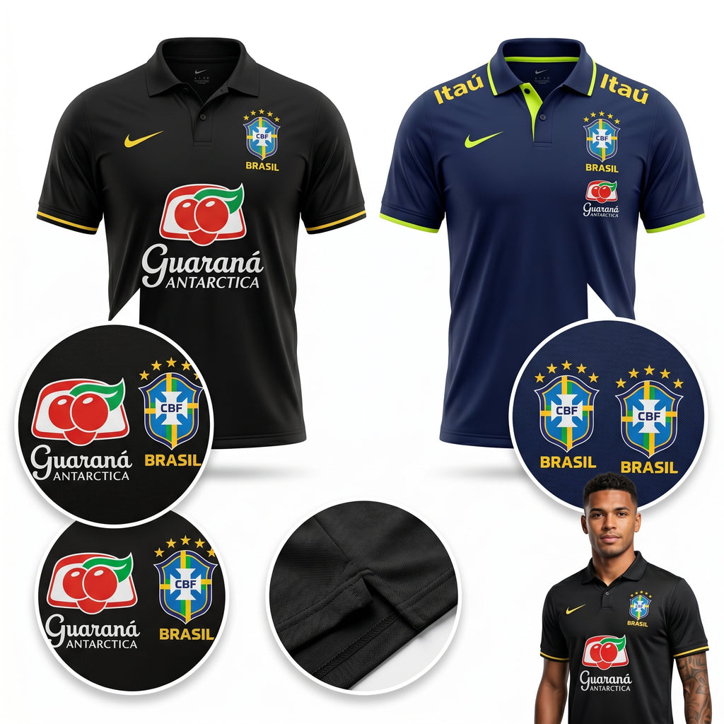 Camisa Torcedor Brasil Masculina 2026 Polo