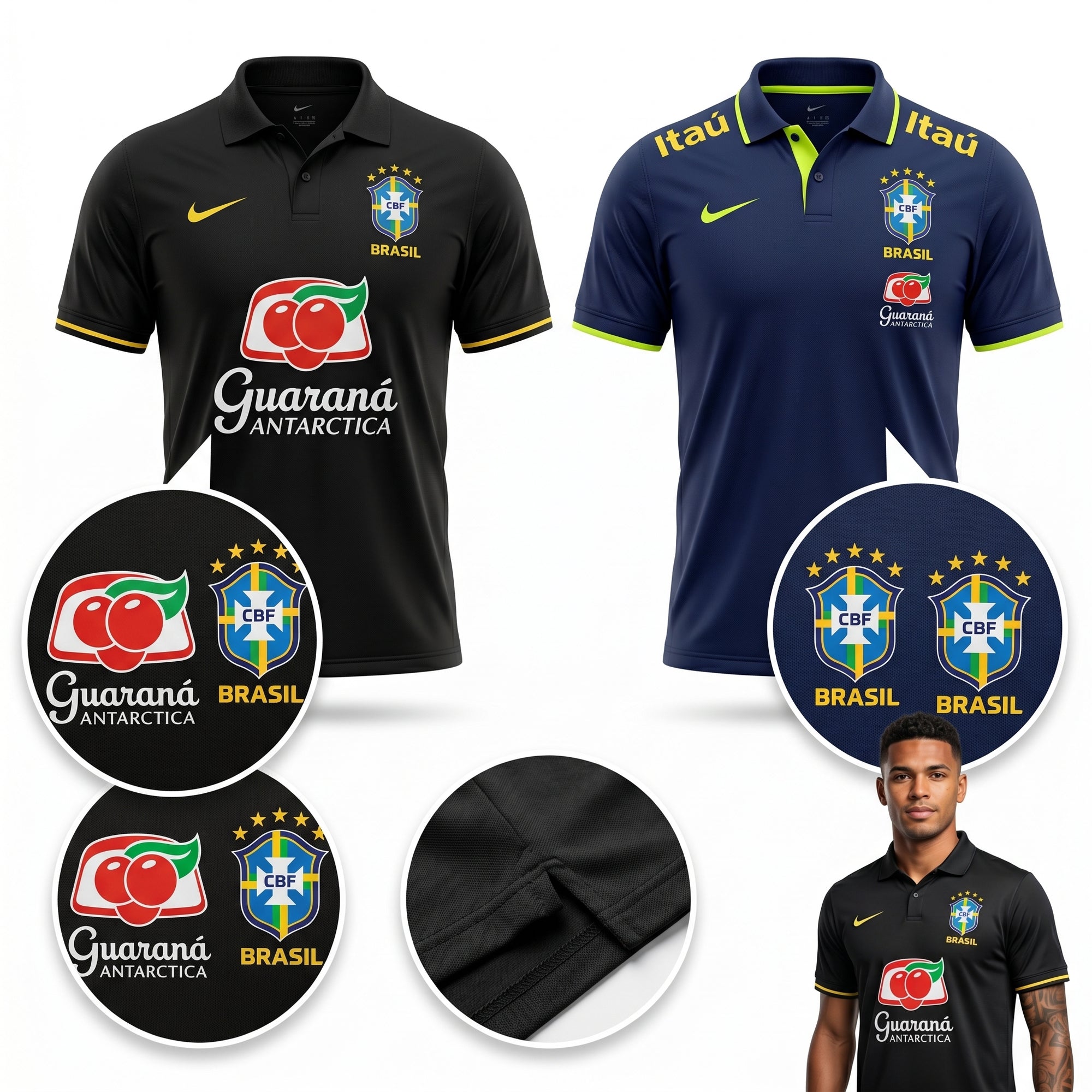 Camisa Torcedor Brasil Masculina 2026 Polo