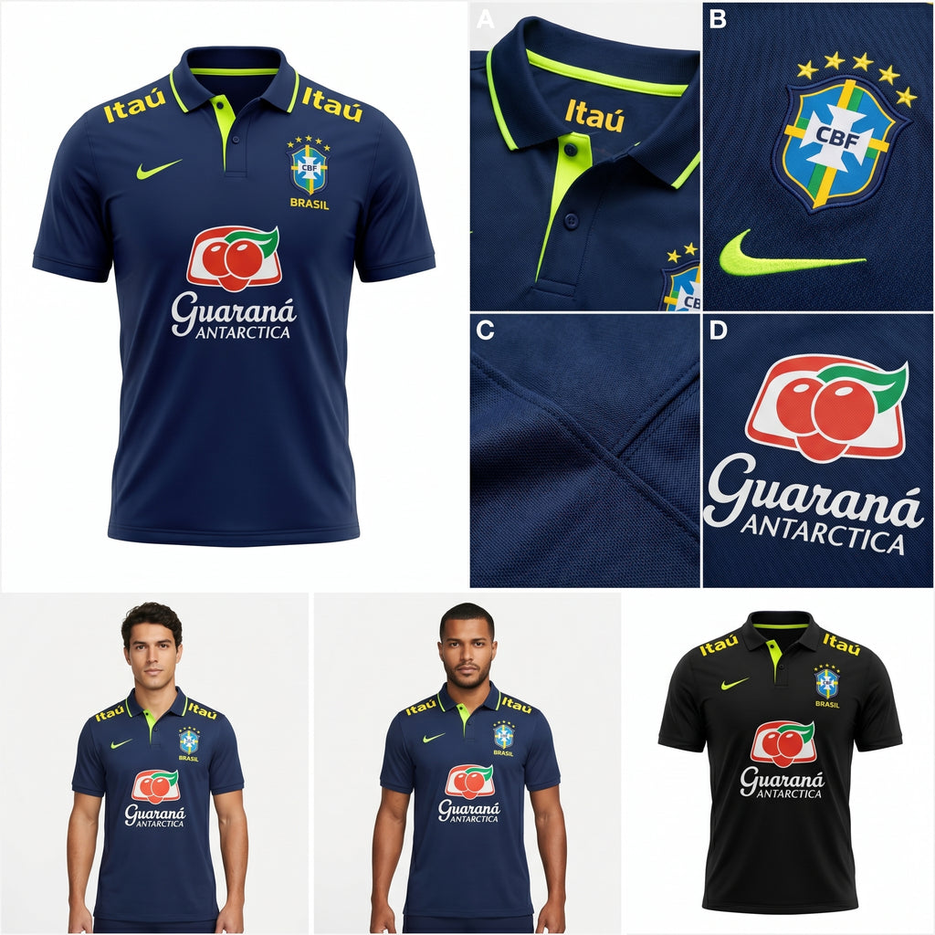 Camisa Torcedor Brasil Masculina 2026 Polo