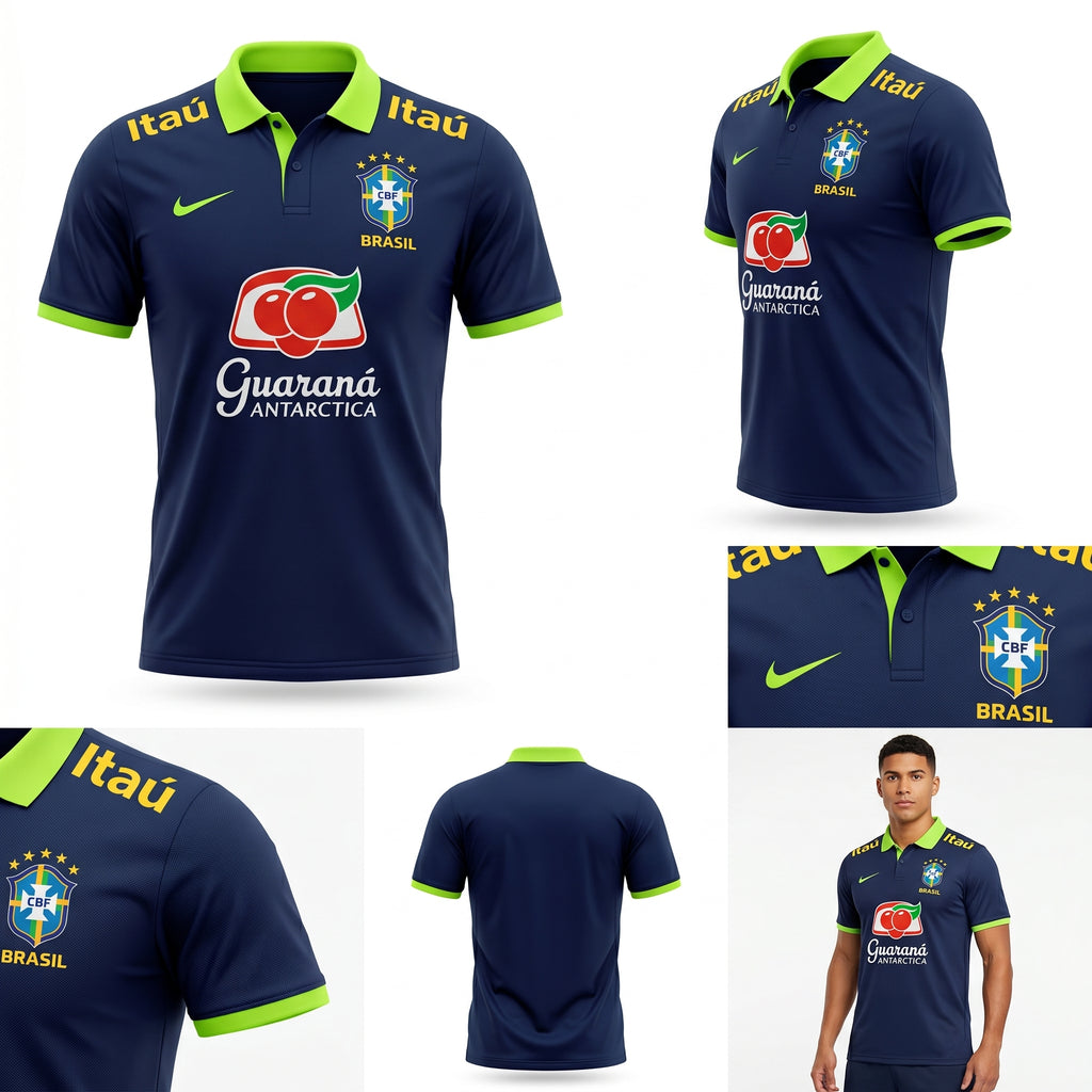 Camisa Torcedor Brasil Masculina 2026 Polo