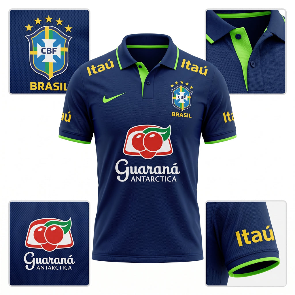 Camisa Torcedor Brasil Masculina 2026 Polo