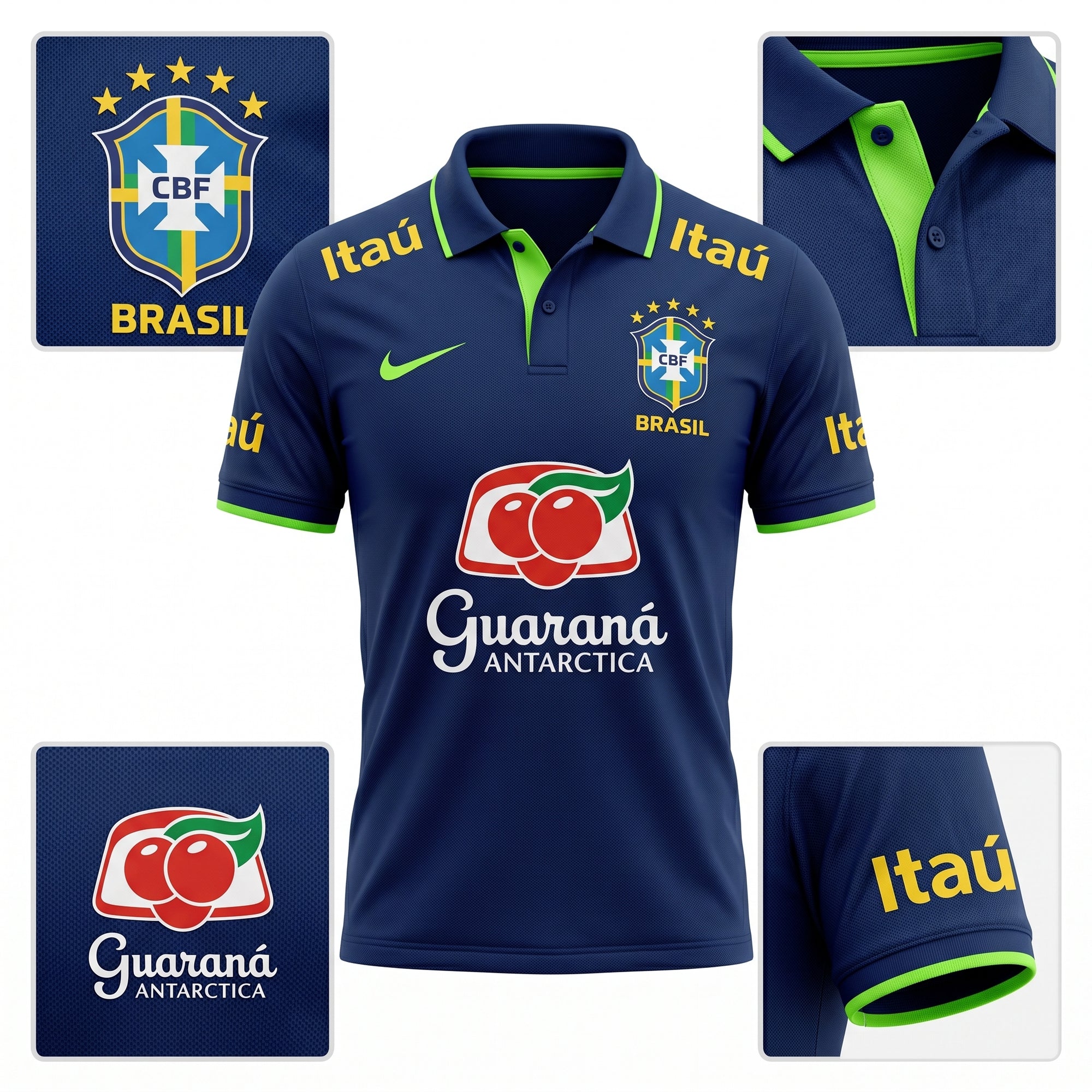 Camisa Torcedor Brasil Masculina 2026 Polo