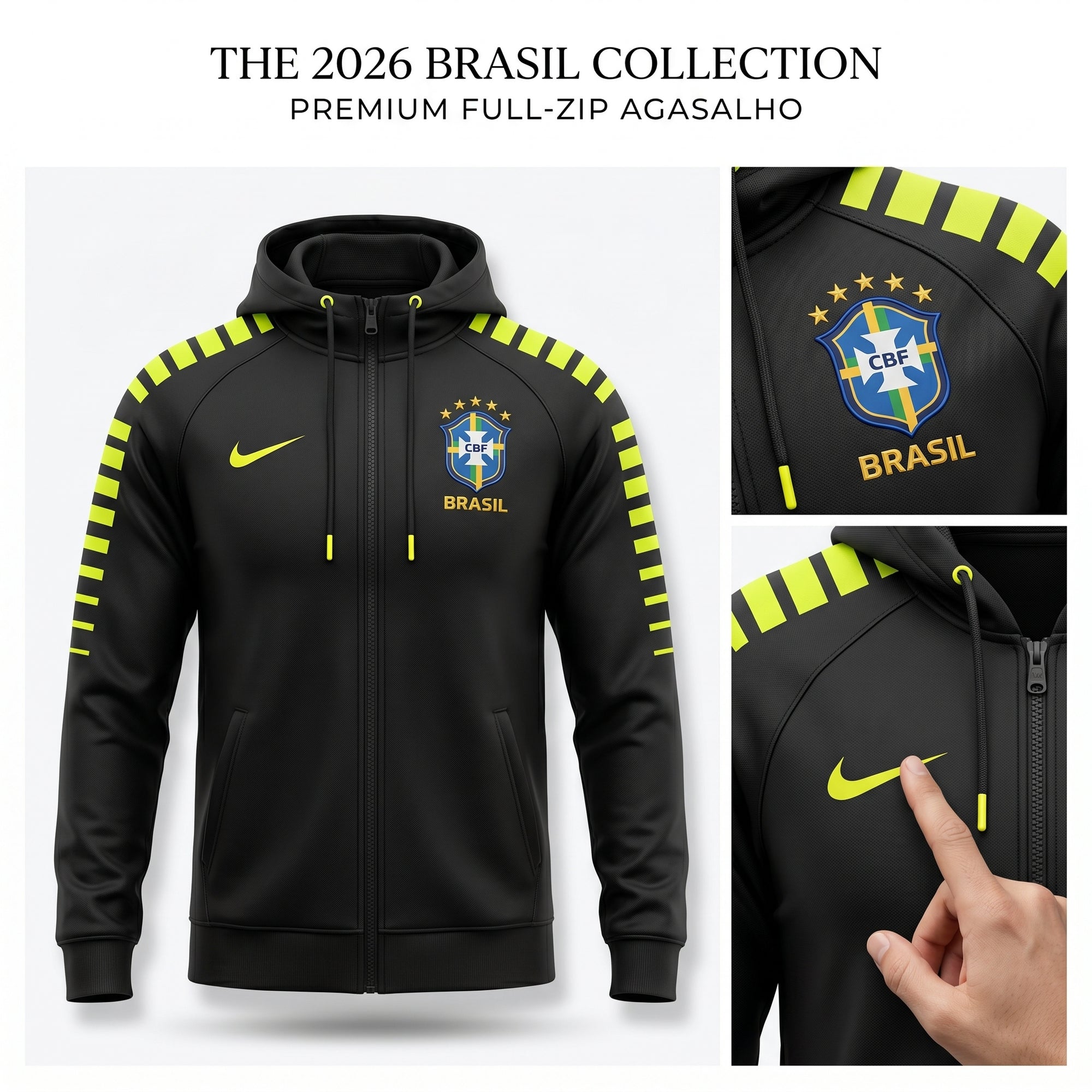 🇧🇷 Agasalho Oficial Estilo Seleção — Copa 2026