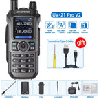 Rádio Amador Baofeng UV-21 Pro V2 - Comunicação em Crise e Sobrevivência