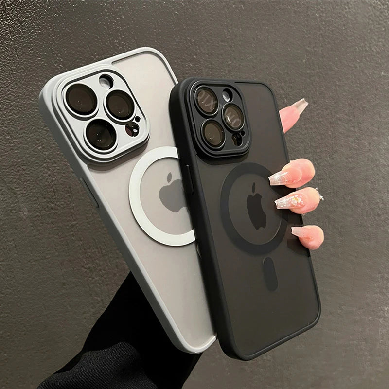 Capa Magnética Luxo Fosco Armor MagSafe: Proteção e Estilo Para Seu iPhone