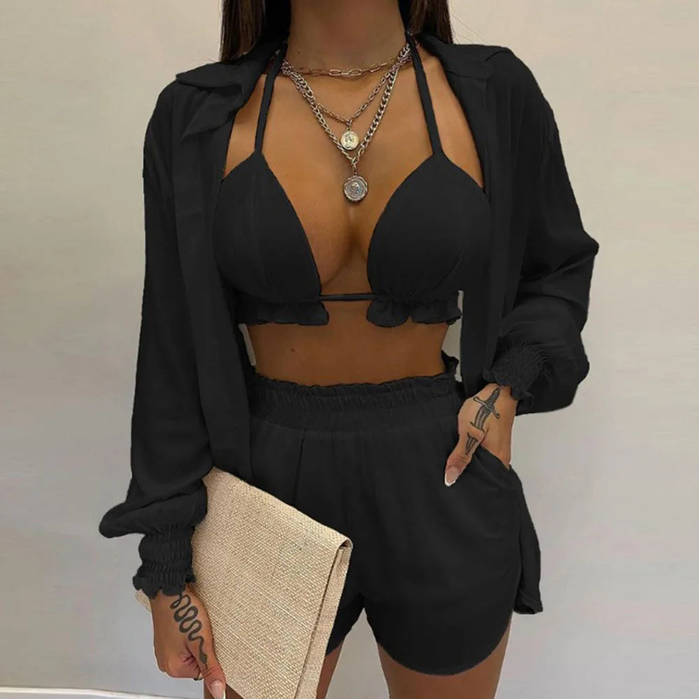 Conjunto Boho Elegance Summer 2024: Estilo e Conforto em 3 Peças