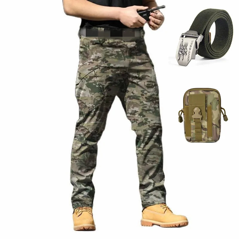 Calça Tática Militar Impermeável - Delta Force + CintoKit Tático de Elite e Bolsa Premium