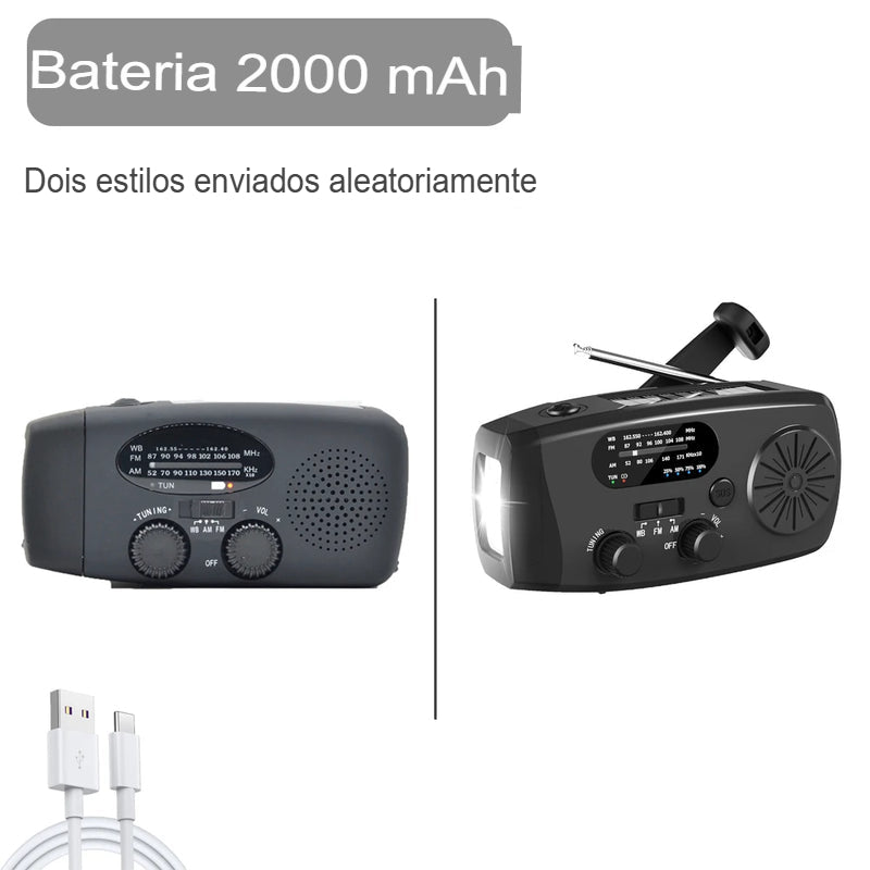 POWERLINK SURVIVAL" – O Rádio Portátil Que Mantém Você Conectado em Qualquer Crise!