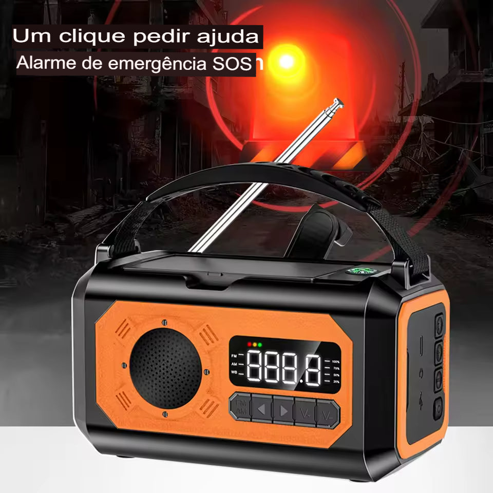 Rádio Portátil Sonyval Pro X2 de Emergência am/fm/NOAA - O Mais Completo Kit de Sobrevivência