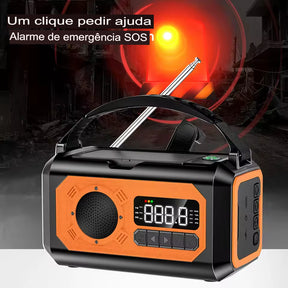 Rádio Portátil Sonyval Pro X2 de Emergência am/fm/NOAA - O Mais Completo Kit de Sobrevivência