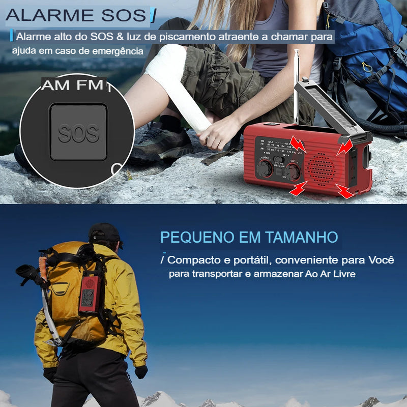 POWERLINK SURVIVAL" – O Rádio Portátil Que Mantém Você Conectado em Qualquer Crise!