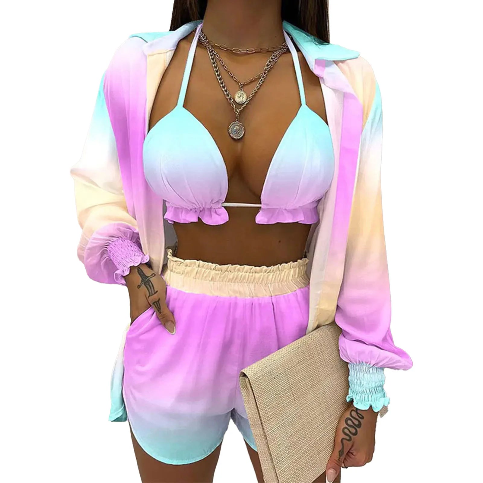 Conjunto Boho Elegance Summer 2024: Estilo e Conforto em 3 Peças