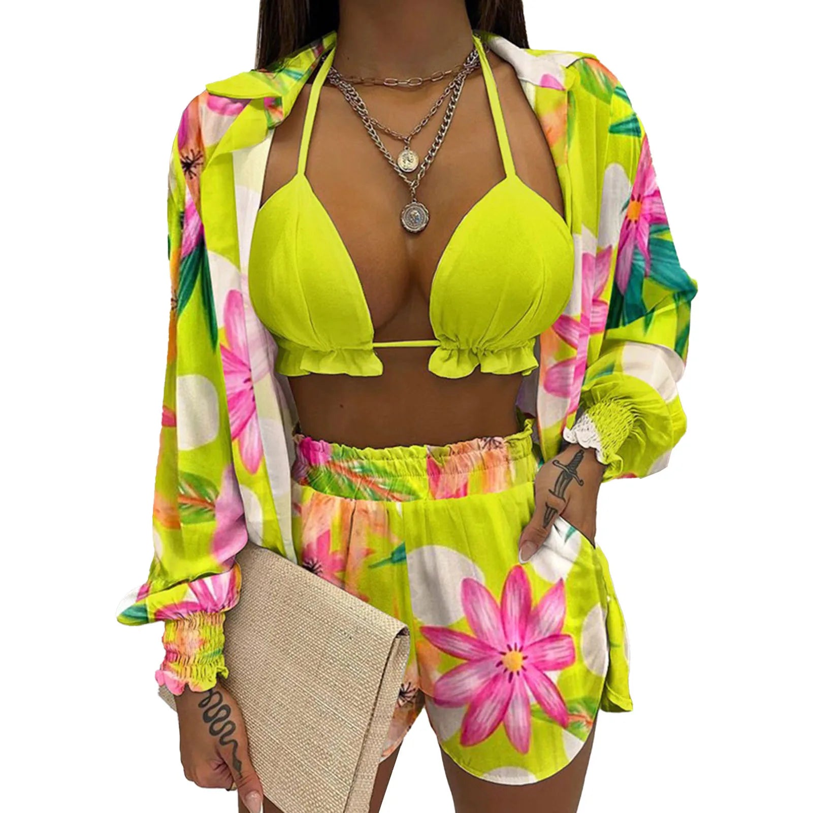 Conjunto Boho Elegance Summer 2024: Estilo e Conforto em 3 Peças