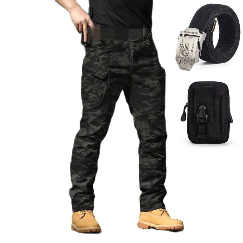 Calça Tática Militar Impermeável - Delta Force + CintoKit Tático de Elite e Bolsa Premium