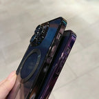 Capa de Silicone Transparente com Carregamento Sem Fio MagSafe