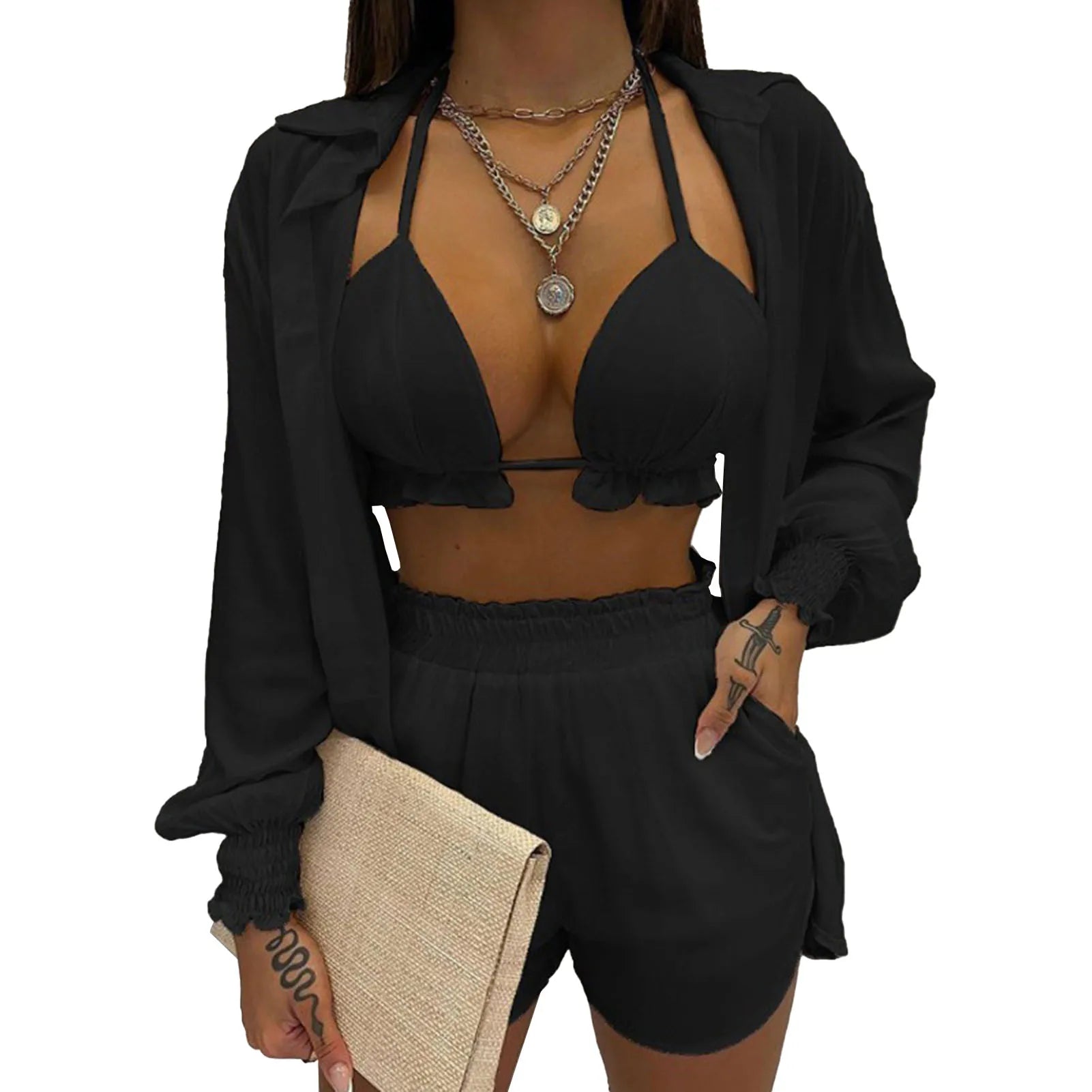 Conjunto Boho Elegance Summer 2024: Estilo e Conforto em 3 Peças
