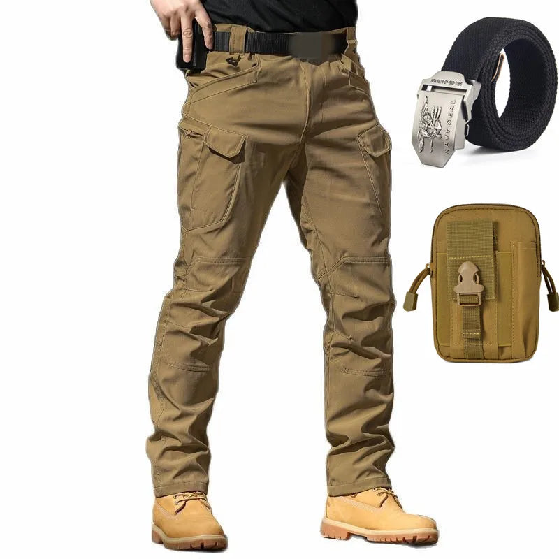 Calça Tática Militar Impermeável - Delta Force + CintoKit Tático de Elite e Bolsa Premium