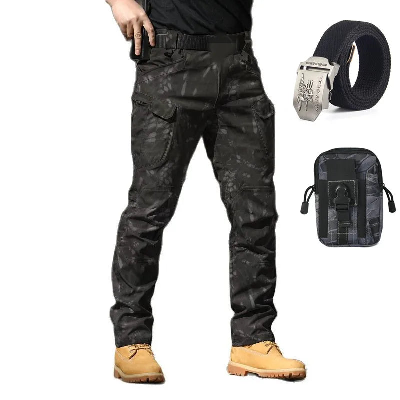 Calça Tática Militar Impermeável - Delta Force + CintoKit Tático de Elite e Bolsa Premium
