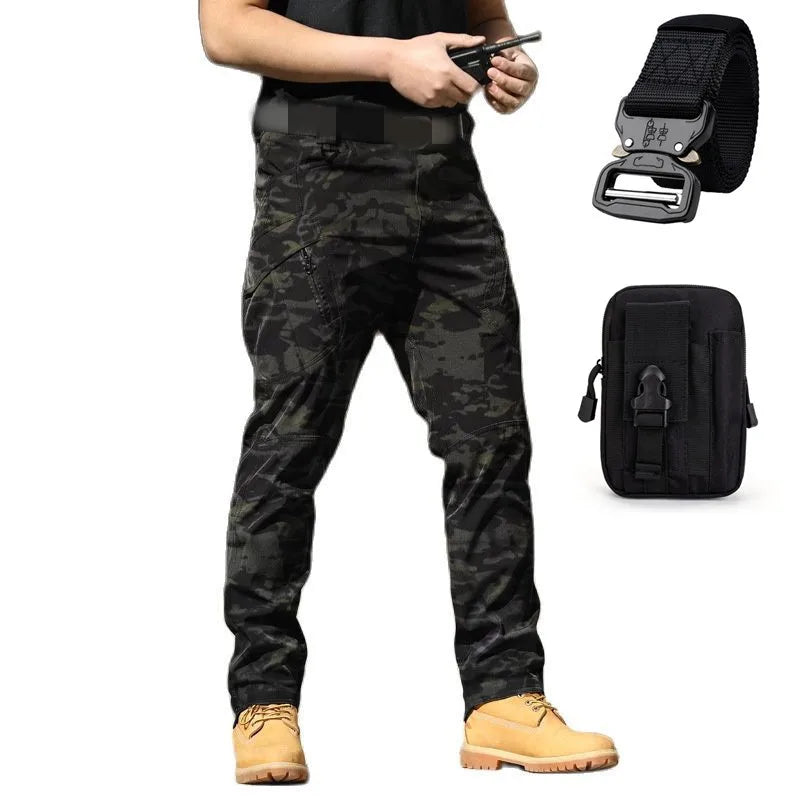 Calça Tática Militar Impermeável - Delta Force + CintoKit Tático de Elite e Bolsa Premium