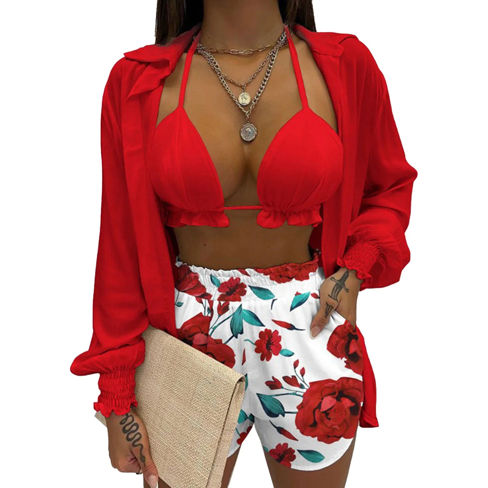 Conjunto Boho Elegance Summer 2024: Estilo e Conforto em 3 Peças