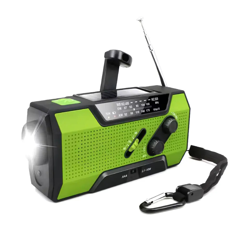 Rádio Portátil AM/FM Urban Link+ NOAA | 5 Fontes de Energia | SOS | À Prova D'Água - Sua conexão vital em qualquer crise - Nunca Fique Sem Comunicação!