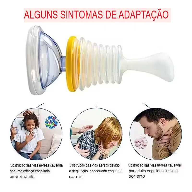 Kit de Primeiros Socorros para RCP + Desengasgador LifVac – Sobrevivência em Emergências