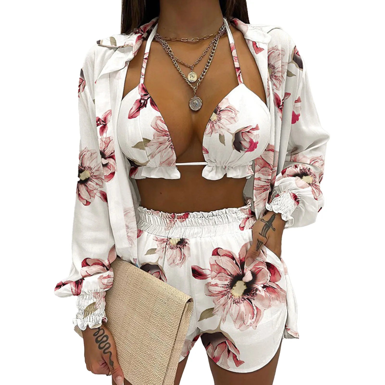 Conjunto Boho Elegance Summer 2024: Estilo e Conforto em 3 Peças