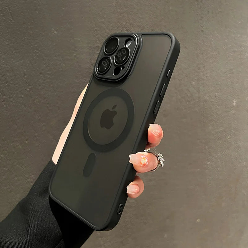 Capa Magnética Luxo Fosco Armor MagSafe: Proteção e Estilo Para Seu iPhone