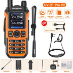 Rádio Amador Baofeng UV-21 Pro V2 - Comunicação em Crise e Sobrevivência