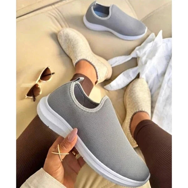 Tênis Feminino Slip On Casual Sem Cadarço Calce Fácil