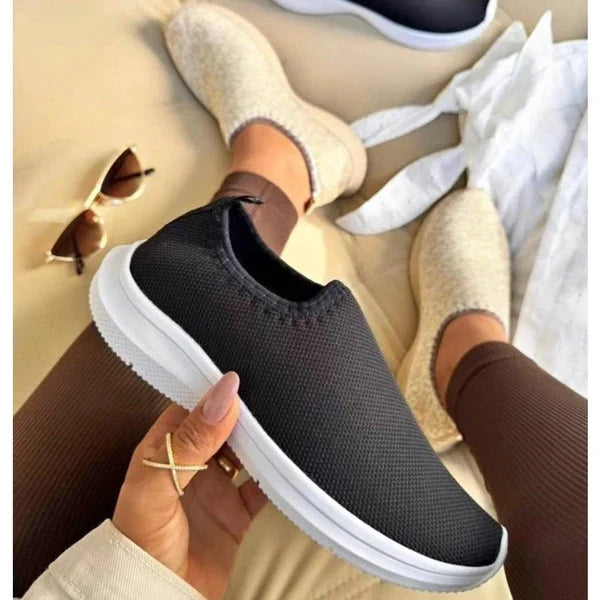 Tênis Feminino Slip On Casual Sem Cadarço Calce Fácil