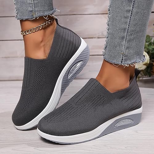 Tênis Feminino Antiderrapante com Amortecimento e Malha Respirável