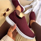Tênis Feminino Slip On Casual Sem Cadarço Calce Fácil