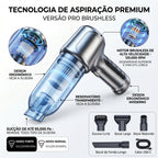 Aspirador de Pó e Água Portátil Limpeza Completa