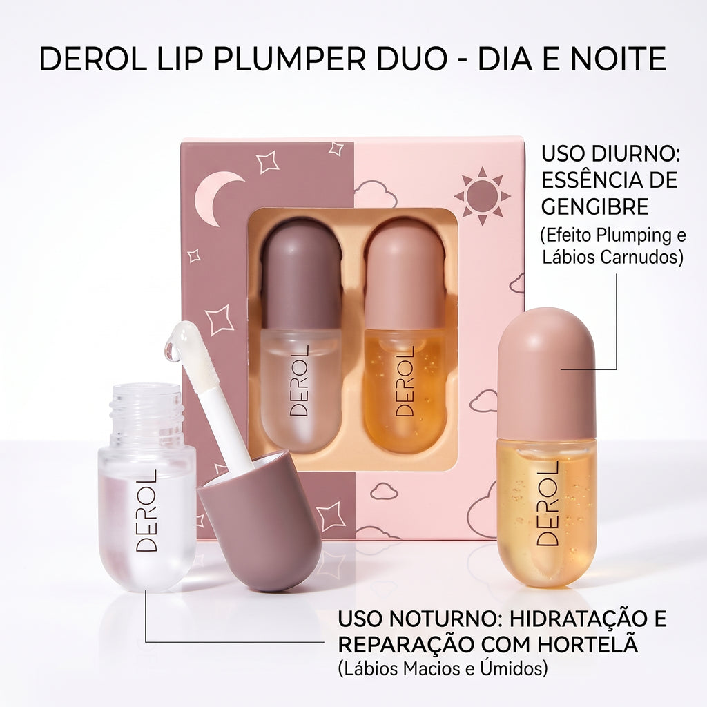 HydraKiss™ Kit Volumizador Labial – Lábios Carnudos, Hidratados e Irresistíveis em 3 Minutos