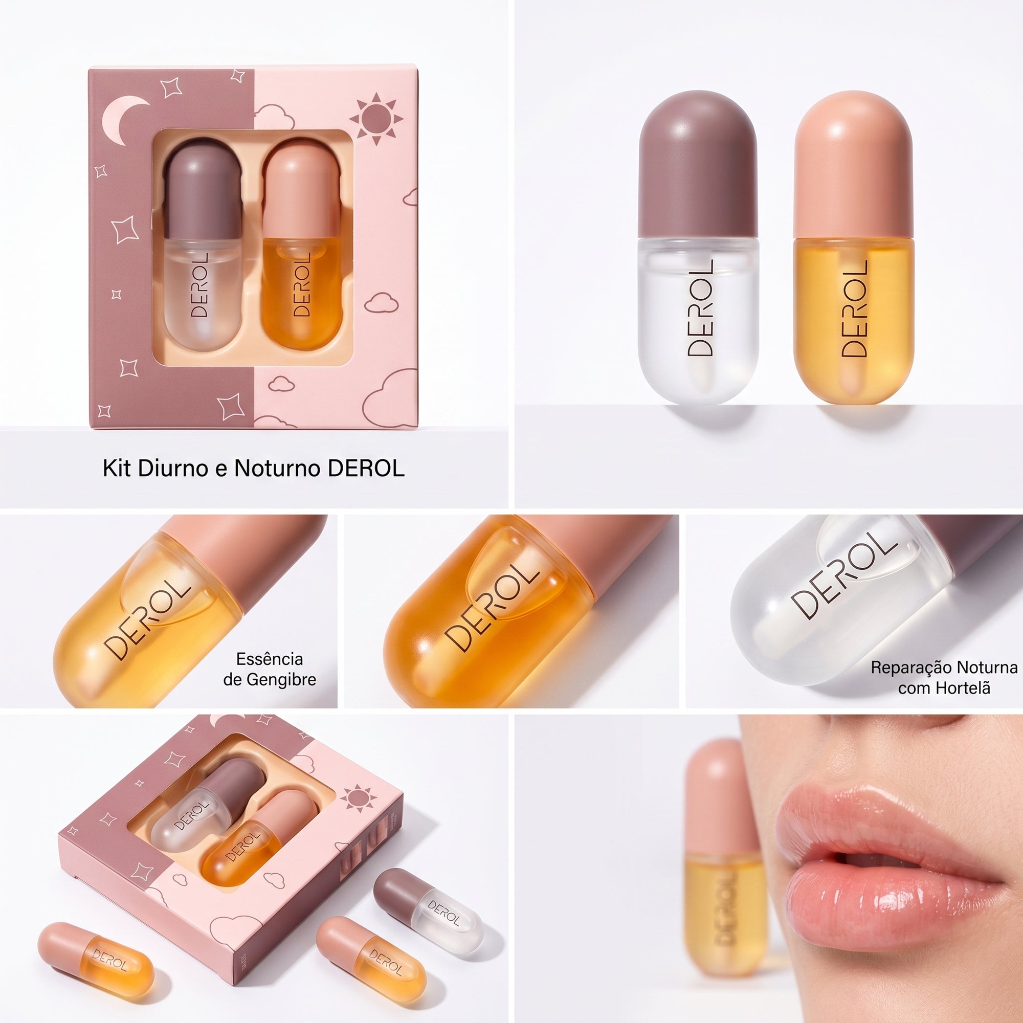 HydraKiss™ Kit Volumizador Labial – Lábios Carnudos, Hidratados e Irresistíveis em 3 Minutos