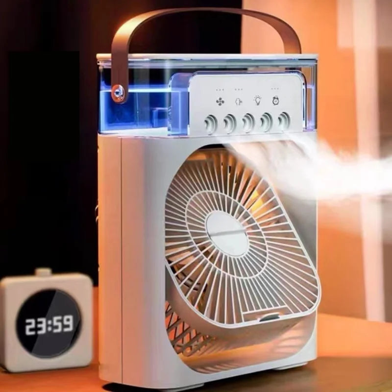 Ventilador com Umidificador de Ar Portátil