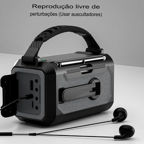 Rádio Portátil Sonyval Pro X2 de Emergência am/fm/NOAA - O Mais Completo Kit de Sobrevivência
