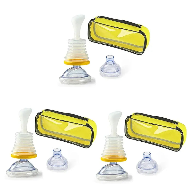Kit de Primeiros Socorros para RCP + Desengasgador LifVac – Sobrevivência em Emergências