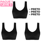 Sutiã Top Comfort Plus Sem Bojo 3 Unidades