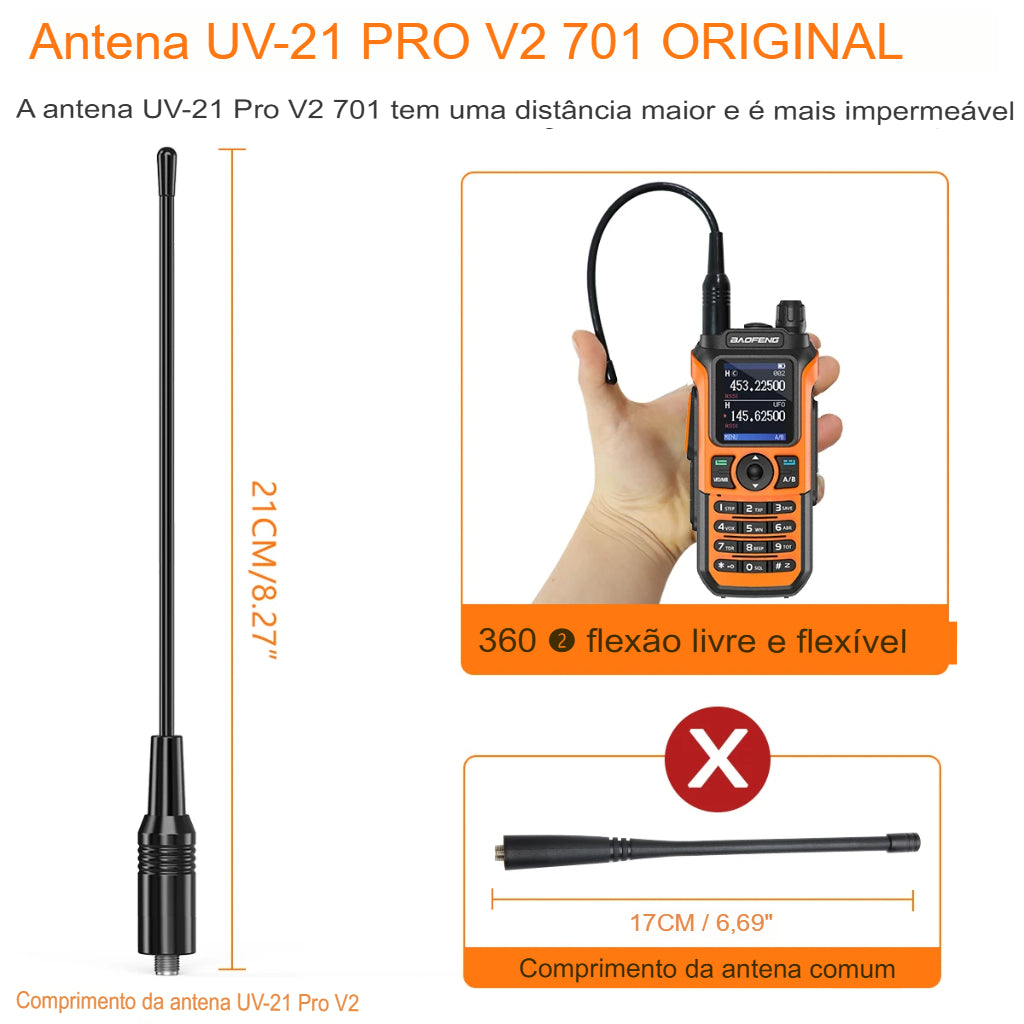 Rádio Amador Baofeng UV-21 Pro V2 - Comunicação em Crise e Sobrevivência