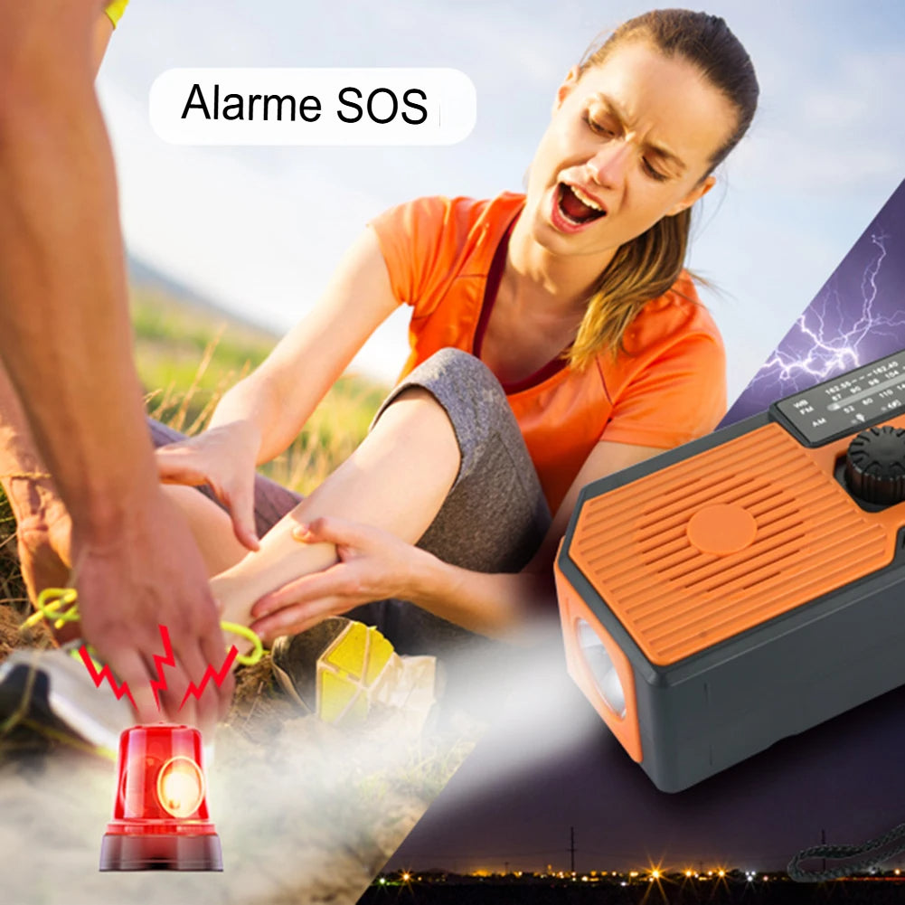 Rádio Portátil amfm de Emergência AlertMax Pro - Sua Segurança em Qualquer Situação de Crise