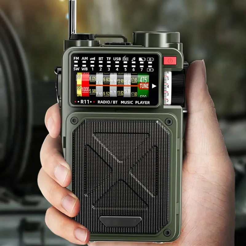 Rádio Portátil de Emergência Nexus R11 Ultra Link: O Primeiro Rádio Inteligente com Bluetooth e 6 Fontes de Energia