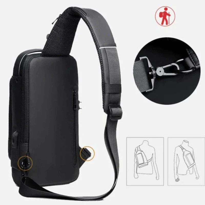 Mochila Maximus Ultra Resistente com Senha USB