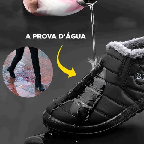 Bota de Inverno Casual Impermeável e Aveludada - WinterBoots