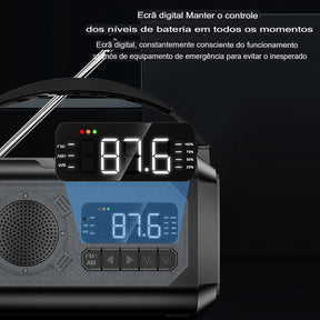 Rádio Portátil Sonyval Pro X2 de Emergência am/fm/NOAA - O Mais Completo Kit de Sobrevivência